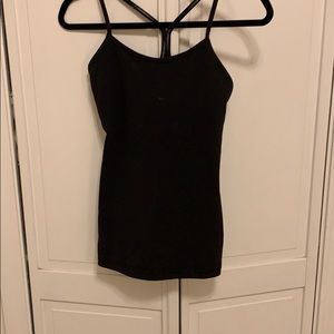 Black Lululemon workout tank